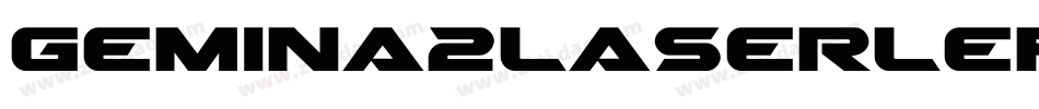 Gemina2LaserLeftalic-5eGB字体转换