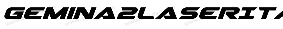 Gemina2LaserItalic-zPB0字体转换