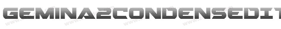 Gemina2CondensedItalic-Z0Rm字体转换