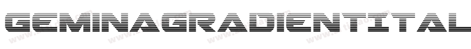GeminaGradientItalic-7azR字体转换