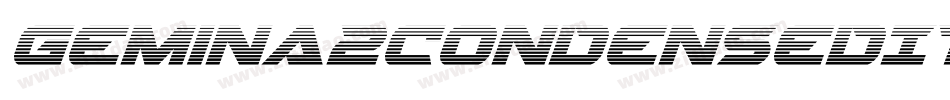 Gemina2CondensedItalic-Z0Rm字体转换