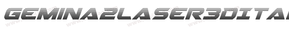 Gemina2Laser3DItalic-jloR字体转换