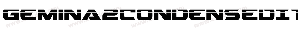 Gemina2CondensedItalic-Z0Rm字体转换
