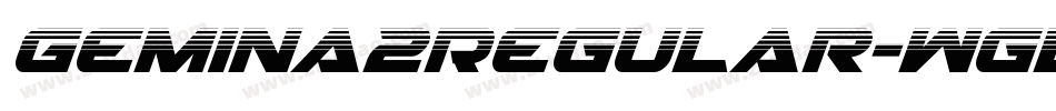 Gemina2Regular-WglE字体转换 Gemina2Regular-WglE字体转换