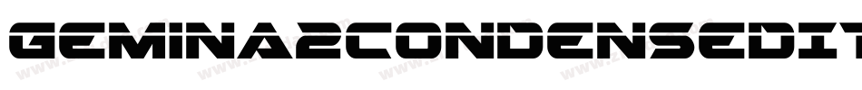 Gemina2CondensedItalic-Z0Rm字体转换