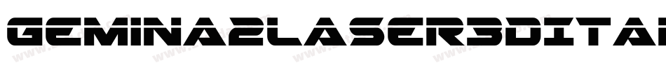 Gemina2Laser3DItalic-jloR字体转换