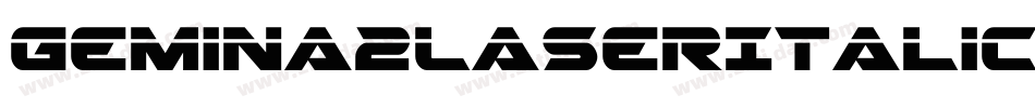 Gemina2LaserItalic-zPB0字体转换