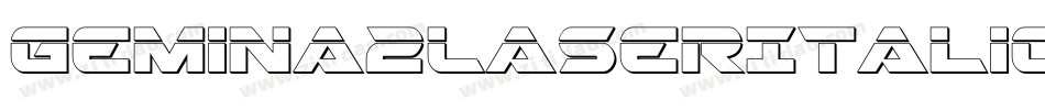 Gemina2LaserItalic-zPB0字体转换