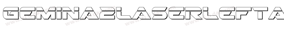 Gemina2LaserLeftalic-5eGB字体转换