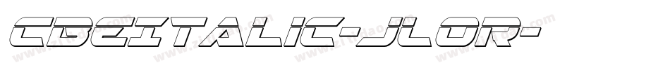 CbeItalic-jLOR字体转换
