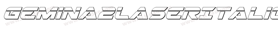 Gemina2LaserItalic-zPB0字体转换