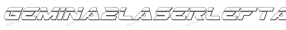 Gemina2LaserLeftalic-5eGB字体转换