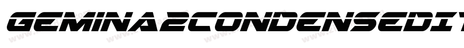 Gemina2CondensedItalic-Z0Rm字体转换