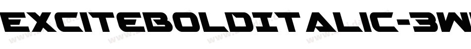ExciteBoldItalic-3WlG字体转换