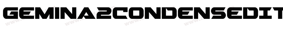 Gemina2CondensedItalic-Z0Rm字体转换