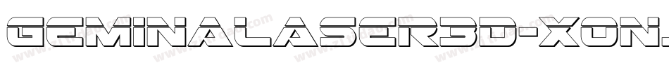 GeminaLaser3D-Xonj字体转换