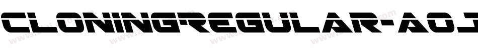 CloningRegular-aoJx字体转换