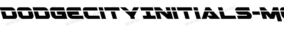 DodgeCityInitials-MOJx字体转换