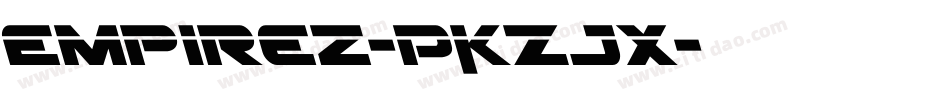 Empirez-PKZJx字体转换