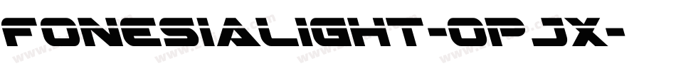 FonesiaLight-opJx字体转换