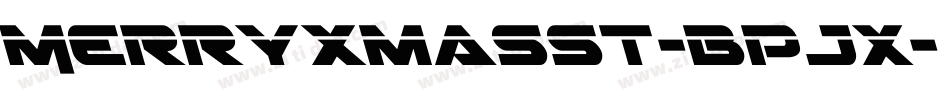 MerryXmasSt-BPJx字体转换