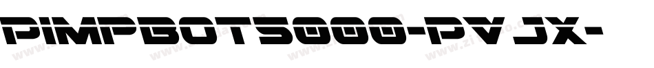 Pimpbot5000-PVJx字体转换
