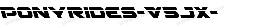 Ponyrides-V5Jx字体转换