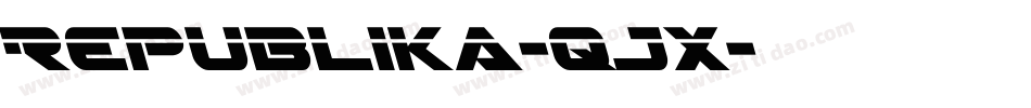 Republika-qJx字体转换