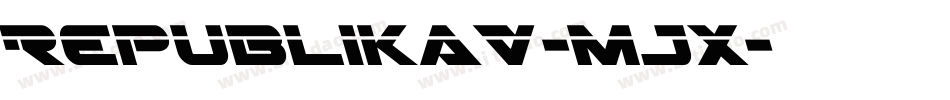 RepublikaV-mJx字体转换