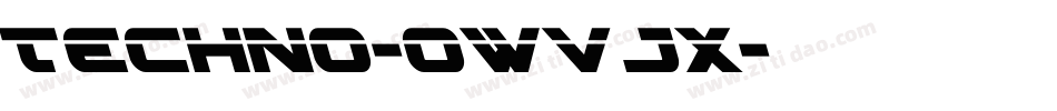 Techno-owvJx字体转换