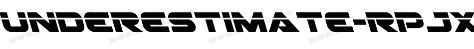 Underestimate-rPJx字体转换