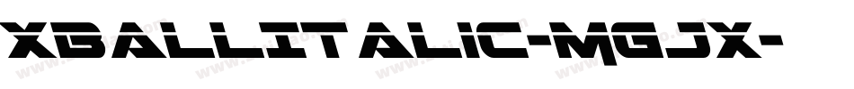 XballItalic-MGJx字体转换