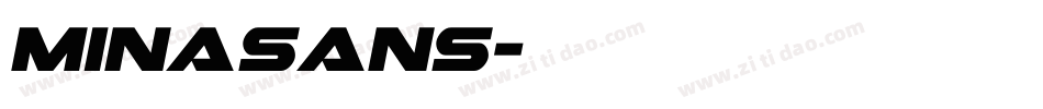 minasans字体转换