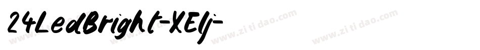 24LedBright-XElj字体转换