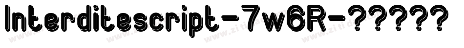 Interditescript-7w6R字体转换