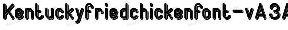 Kentuckyfriedchickenfont-vA3A字体转换