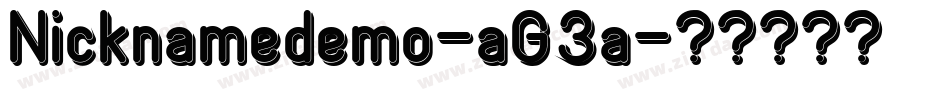 Nicknamedemo-aG3a字体转换