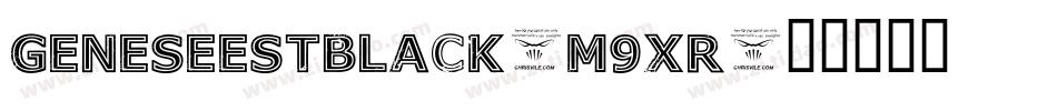 GeneseestBlack-M9xr字体转换