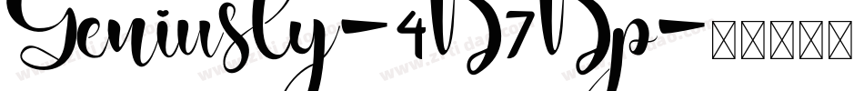 Geniusly-4B7Bp字体转换