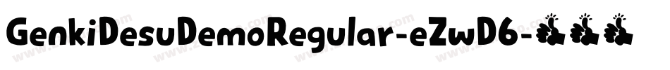 GenkiDesuDemoRegular-eZwD6字体转换