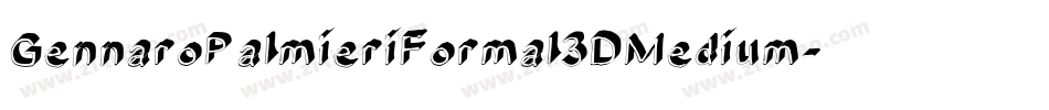 GennaroPalmieriFormal3DMedium-Y0xL字体转换
