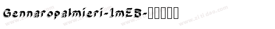 Gennaropalmieri-1mEB字体转换
