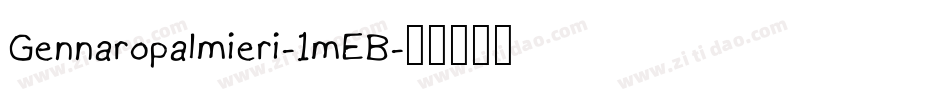 Gennaropalmieri-1mEB字体转换