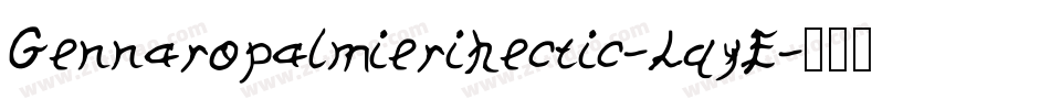 Gennaropalmierihectic-LqyE字体转换