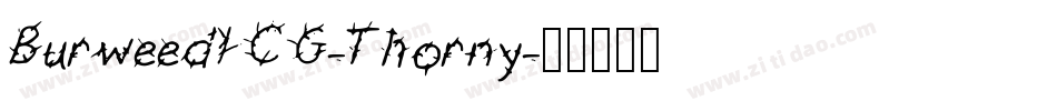 BurweedICG-Thorny字体转换