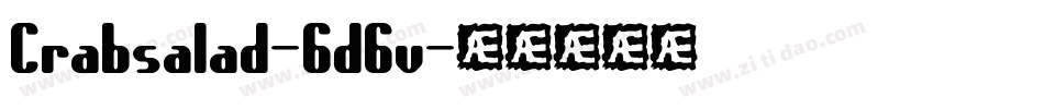 Crabsalad-6d6v字体转换