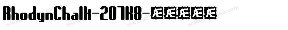 RhodynChalk-2O7K8字体转换