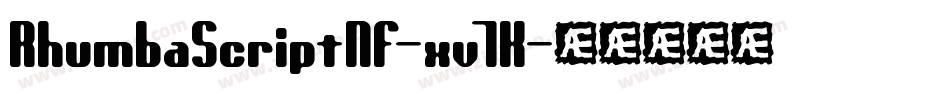 RhumbaScriptNf-xv7K字体转换