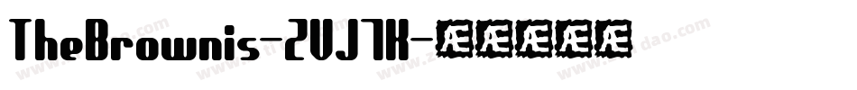 TheBrownis-ZVJ7K字体转换