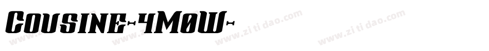 Cousine-4M0W字体转换 Cousine-4M0W字体转换